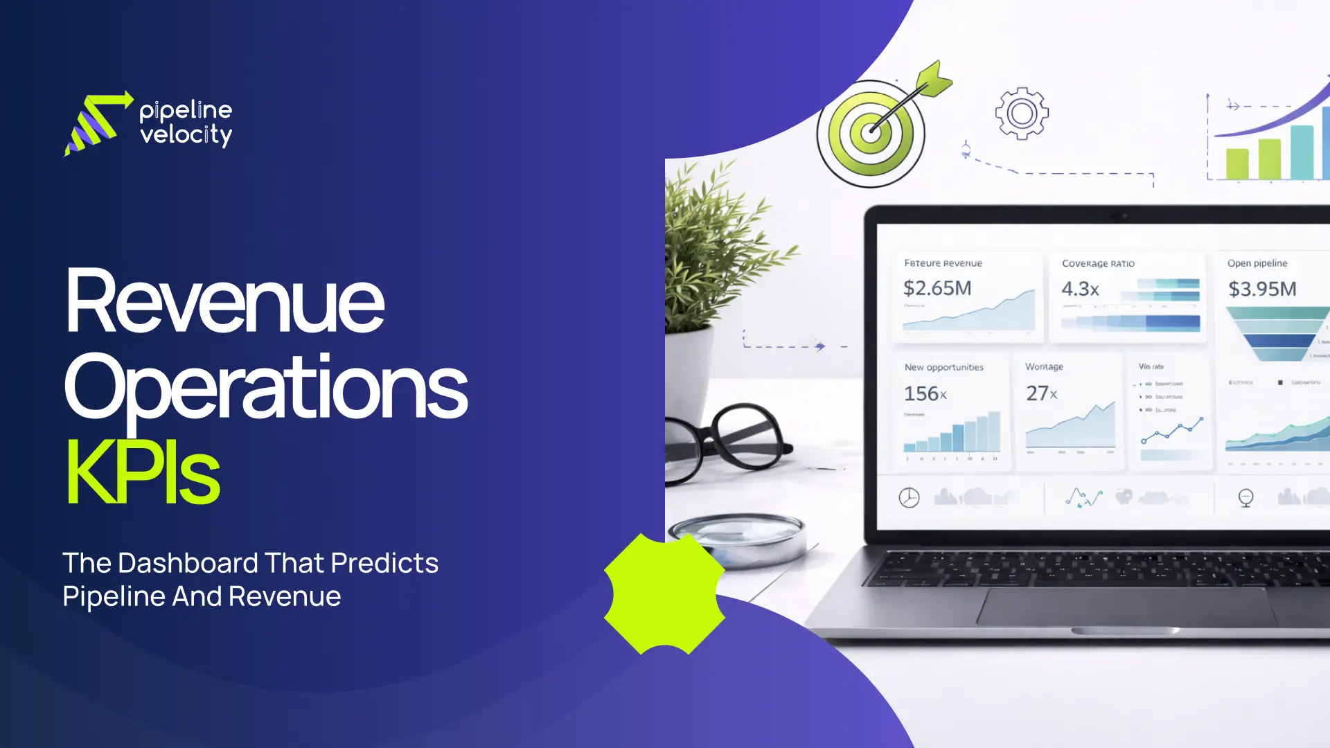 Build a RevOps dashboard that predicts pipeline and revenue using leading indicators like pipeline velocity, SLAs, conversion rates, and forecast health.